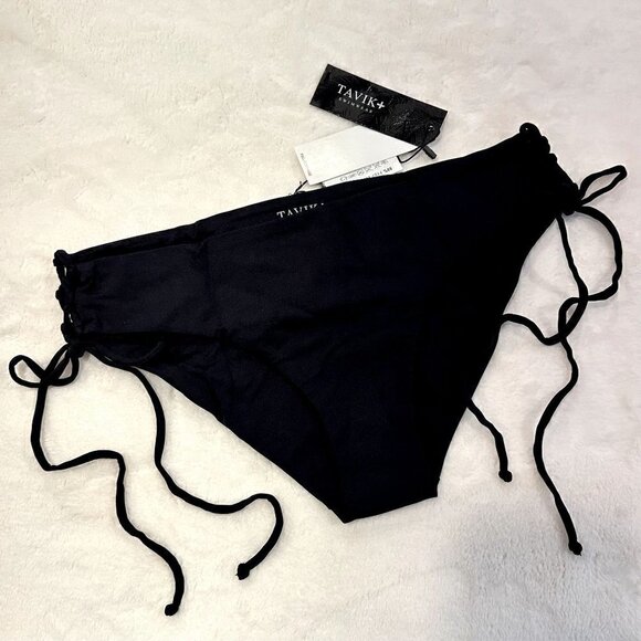 NWT Tavik Bebe Full Bikini Bottom in Black - Medium - Picture 2 of 9